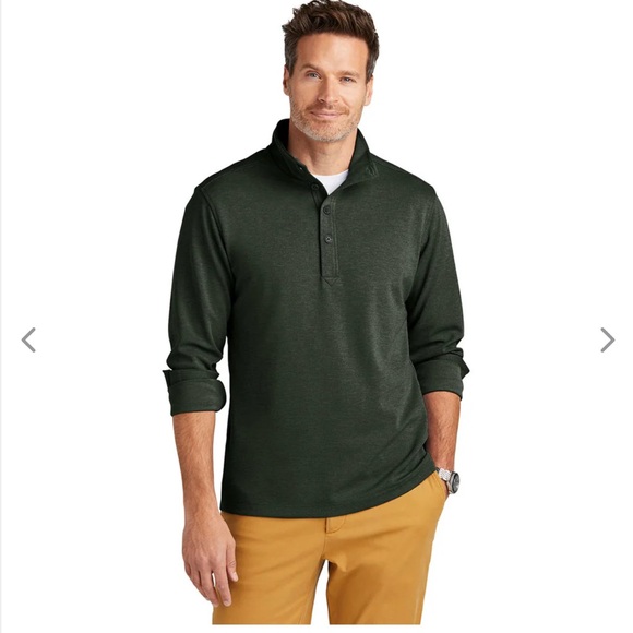 Brooks Brothers Other - NWOT Brooks Brothers Men's Pine Heather Mid-Layer Stretch Half Zip